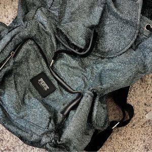 Victoria’s Secret pink limited edition blue sparkle backpack